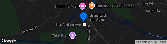 Map showing Bradford on Avon Sports and Social Club