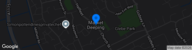 Map showing Deeping Sports Club