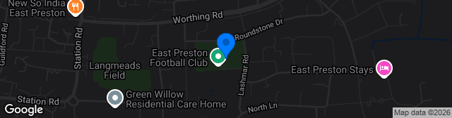 Map showing Lashmar Recreation Ground
