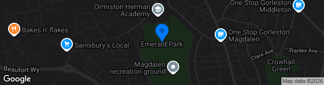 Map showing Emerald Park