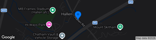 Map showing The Hallen Centre