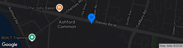 Map showing Spelthorne Sports Club