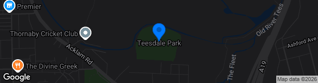 Map showing Teesdale Park