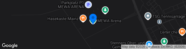 Map showing MEWA ARENA