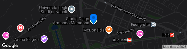 Map showing Stadio Diego Armando Maradona