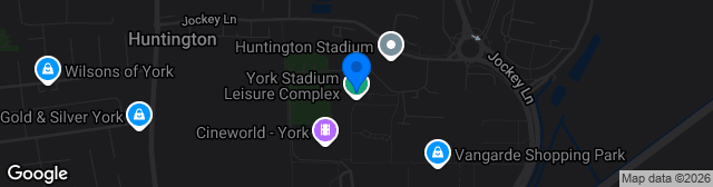 Map showing LNER Community Stadium