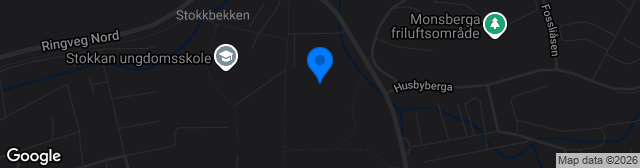 Map showing MUS Stadion Sandskogan
