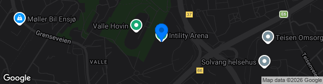 Map showing Intility Arena