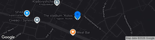 Map showing Stadion Kolos Stavyshche