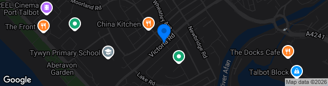 Map showing Victoria Road