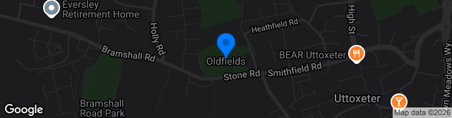 Map showing Oldfields Sports Ground
