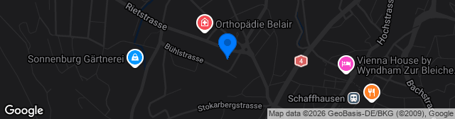 Map showing Sportplatz Bühl
