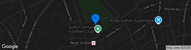 Map showing VBS Community Stadium