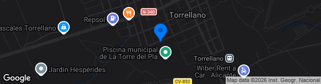 Map showing Polideportivo Isabel Fernández