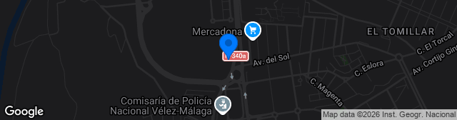 Map showing Estadio Juan Manuel Azuaga