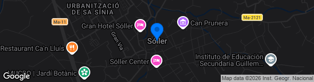 Map showing Parque Municipal Sóller