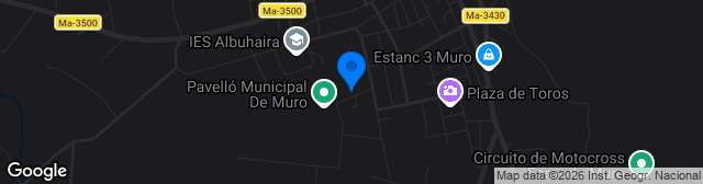 Map showing Camp de Fútbol de Muro