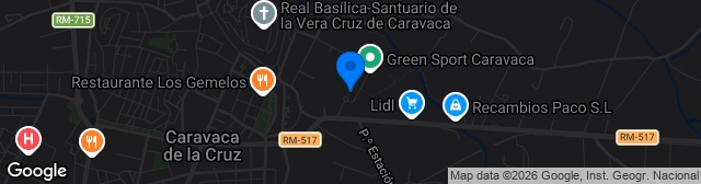 Map showing Complejo Deportivo Francisco Fernández Torralba