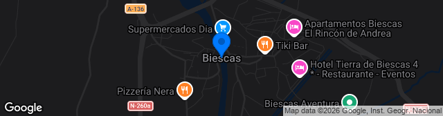 Map showing Campo Municipal De Futbol Fernando Escartin Coti