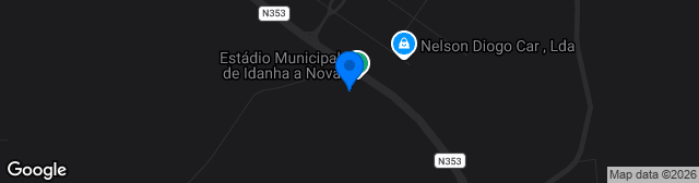 Map showing Estádio Municipal de Idanha-a-Nova