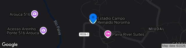 Map showing Estádio Campo Reinaldo Noronha