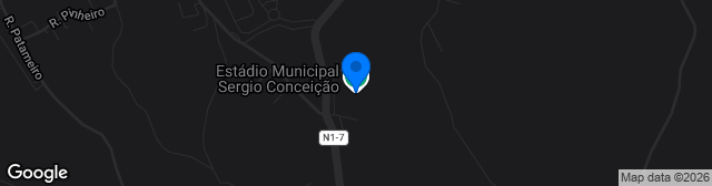 Map showing Estádio Municipal Sérgio Conceição