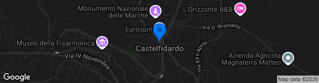 Map showing Nuovo Stadio Comunale G.Mancini