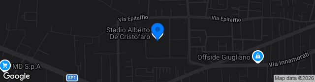 Map showing Stadio Comunale Alberto De Cristofaro