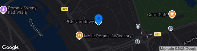 Map showing Stadion Narodowy