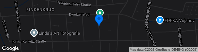 Map showing Sportplatz Leistikowstraße