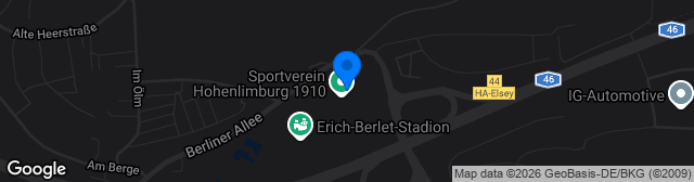 Map showing Kirchenberg-Stadion