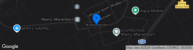 Map showing Marienborn Kunstrasenplatz