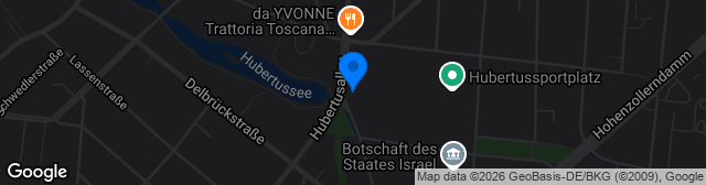 Map showing Hubertus-Sportplatz