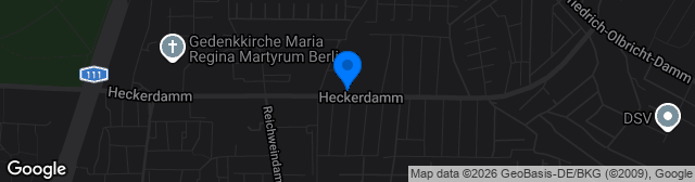 Map showing Sportplatz Heckerdamm