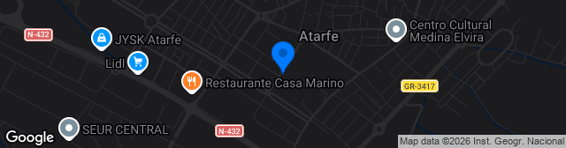 Map showing Estadio Municipal