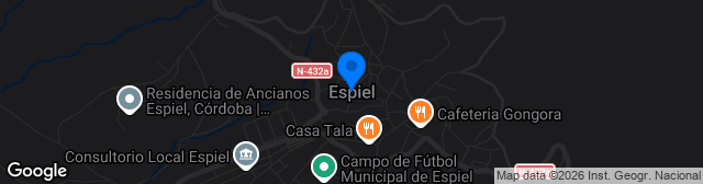Map showing Campo de Fútbol Municipal