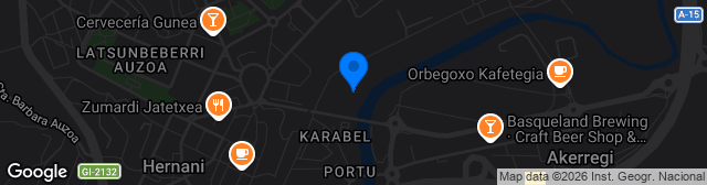 Map showing Estadio Zubipe