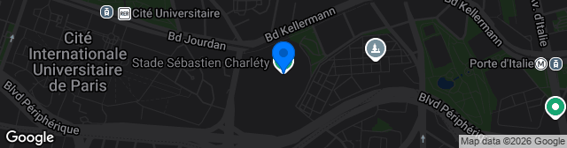 Map showing Stade Charléty