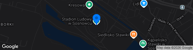 Map showing Stadion Ludowy