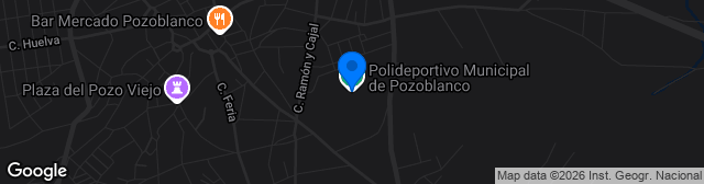 Map showing Estadio Municipal Pozoblanco
