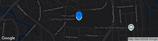 Map showing Cambuur Stadion