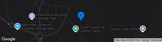 Map showing Estadi Olímpic Camilo Cano