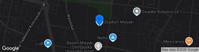 Map showing Stadion Miejski