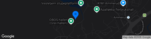Map showing Greibanen