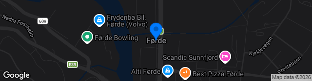 Map showing Førde Stadion