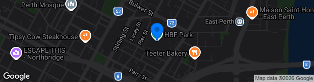 Map showing HBF Park