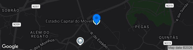 Map showing Estádio da Capital do Móvel