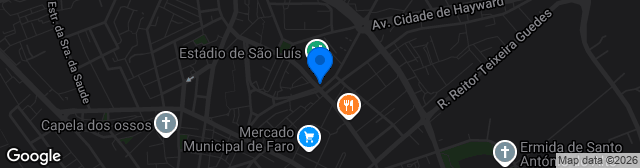 Map showing Estádio de São Lúis