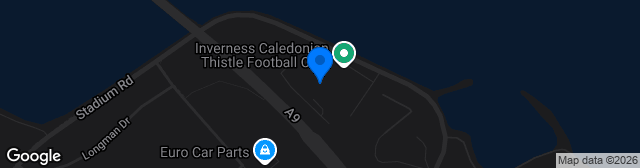 Map showing Tulloch Caledonian Stadium
