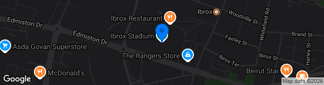 Map showing Ibrox Stadium